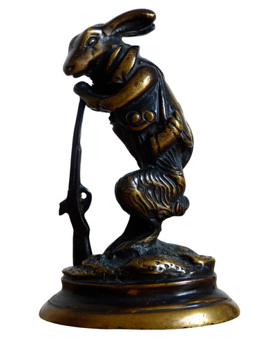 Ancien bronze animalier livre - bronze,