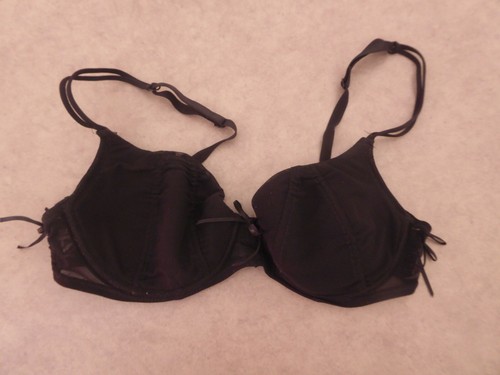 Soutien gorge noir fronces - soutien-gorge,