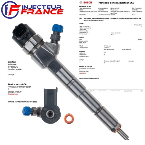 0445110243 bosch injecteur - 0445110243,