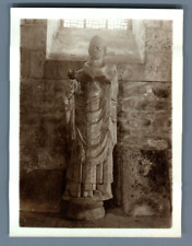 France, Saint Loup de Naud (Seine et Marne), Evêque où Abbé Mitre  Vintage silve