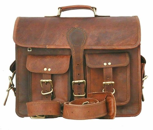 Sac cuir de chèvre - sac, 18"