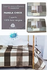 Couverture Double Pure Laine Vierge Lanerossi Marzotto Pamela Vérifier