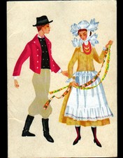 POZNAN (POLOGNE) TYPE POLONAIS par IRENA CZARNECKA - COUPLE costumé en 1967