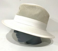 Chapeau Style vintage Blanc polyester style paille Charles Merlet et fils L