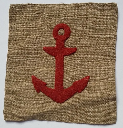 Insigne ancre rouge uniforme - insigne,
