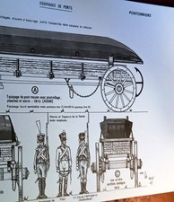 RARE PLANCHE  FORTHOFFER  - LES PONTONNIERS n° 207  - UNIFORMES EMPIRE NAPOLEON 