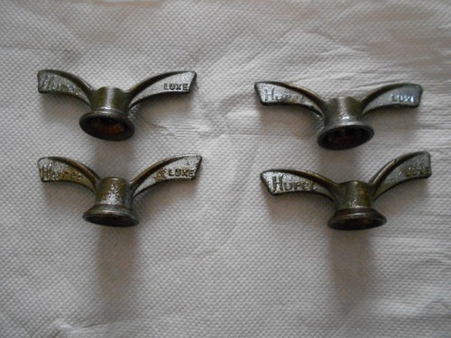 écrous papillons ancien - 4x,