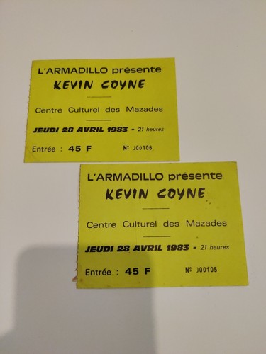 Billet concert kevin coyne - billet,