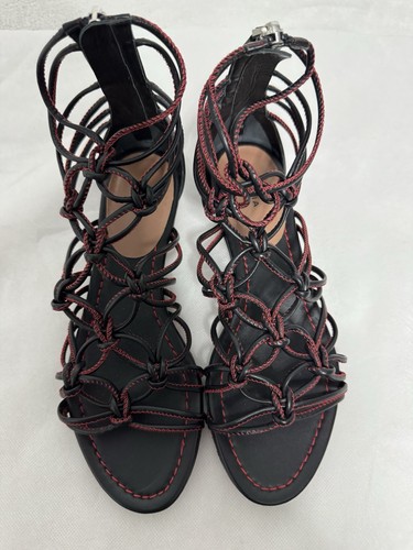 Alaïa sandales cuir noir - , –