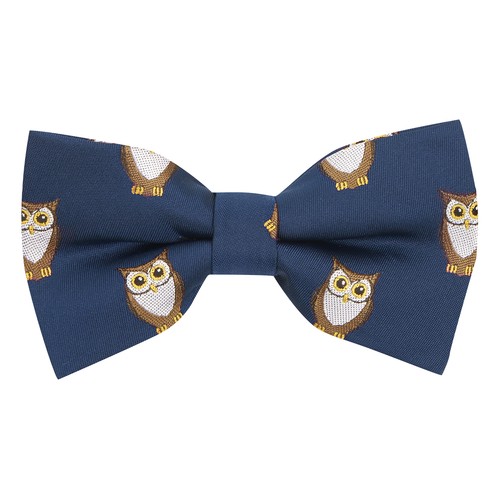 Noeud papillon brodé hibou - papillon,
