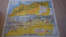 Rare carte scolaire ancienne - rare,