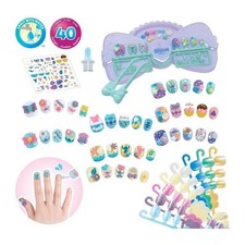 Mon kit de manucure - AQUABEADS - Stitch - 40 ongles - Stickers