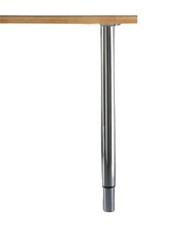 Pied de table réglable 71-110 cm Manart diamètre 60 mm, chrome 2 pièces