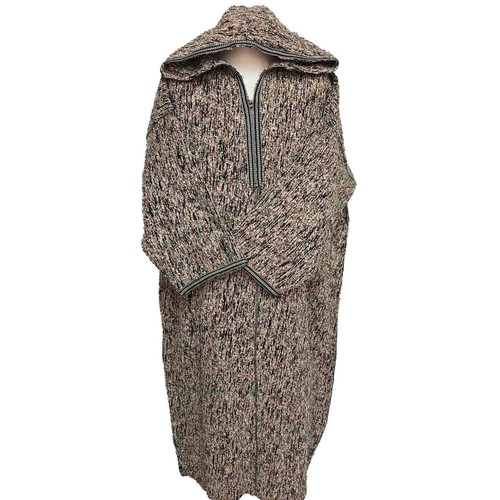 Manteau capuche laine - capuche, en