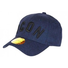 Casquette ICON Bleue Marine Chine Classe Style Lin Baseball Rylyk-Taille unique