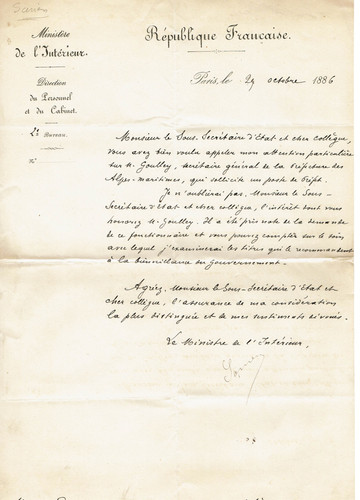 Ferdinant sarrian lettre - ferdinant,
