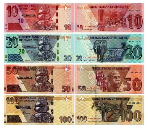 Zimbabwe 100 dollars - 10-100,