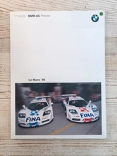 BMW Motorsport McLaren F1 GTR 24h Le Mans 1996 Press Kit Communiqué Dossier