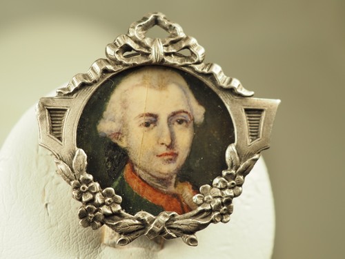 Broche ancien portrait - broche,