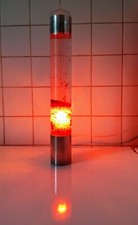 Lampe à ébullition rouge forme tube vintage