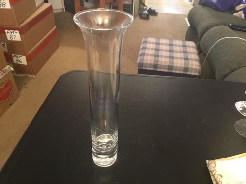 Clear glass vase - clear,