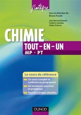 Chimie tout-en-un MP-PT - Cours et exercices corrigés, Bruno Fosset, Jean-Bernar