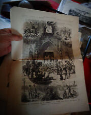 Ancienne Gravure Ouverture de