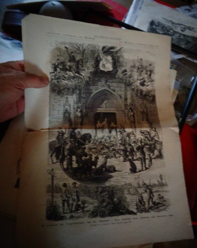 Ancienne gravure ouverture - ancienne,