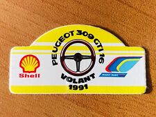 autocollant SHELL Peugeot Talbot 205 309 GTI 16 turbo 16 T16 rallye sticker 1991