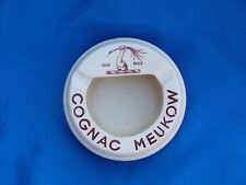Rare et Ancien cendrier en céramique "COGNAC MEUKOW"