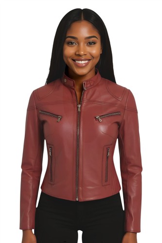 Veste cuir pour femme - en,