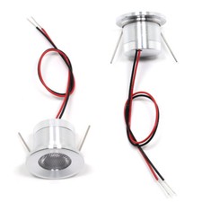 10 x 1W DC12v 32mm Mini LED Spot Encastrable Lumière Plafonnier Blanc Pur