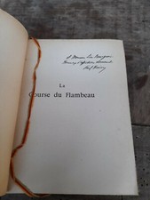 livre ancien La course du flambeau Paul Hervieu Leon Bourgeois dédicacé
