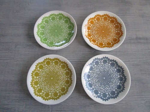 Assiettes dessert vintage - 4,