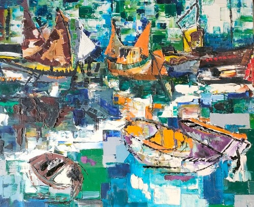 Jolie peinture cubiste du - cubiste, "du