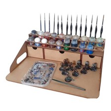 Rangement Peinture Warhammer 40k – Station Peinture Citadel 20 Pots + 3 Tiroirs