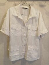 Chemisier blouse blanche coton T44 Kiabi (2407059)