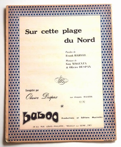 Partition vintage sheet music