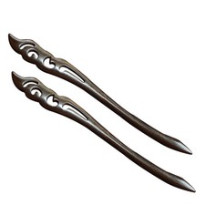 2pcs Sticks Hairs Natural