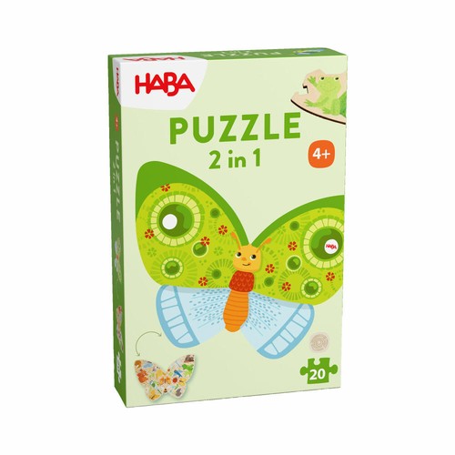 Haba puzzle bois 2en1 - puzzle, en