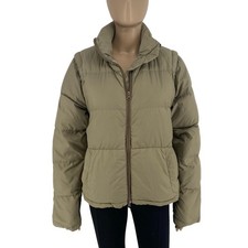 NAPAPIJRI Femme Brun Doudoune 2 En 1 Veste Et Gilet Taille M