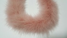 50g  Blush Pink Fluffy Marabou Boa 2 Yards Long Thick Turkey Feather Boa