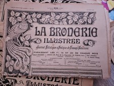 Lot Revues Mode Anciennes La Broderie Illustrée Années 1899 1902