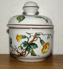 Pot Couvert à Sucre ou Confiture en Vitro Porcelaine Villeroy et Boch Botanica