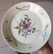 Ancienne Assiette en faience XVIII-XIXéme Meillonnas
