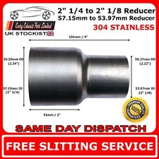 Tube de tuyau de connecteur de réducteur d'échappement standard en acier inox...