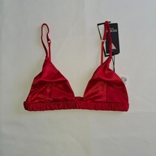 Soutien-gorge triangle rouge satiné Guess NEUF avec etiquette 