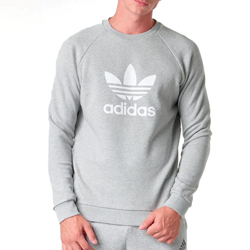 Felpa adidas homme grise coton - grise,