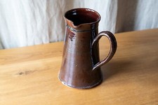 Pichet ancien terre cuite vernissée style Cul noir art populaire