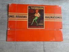 grande boite carton publicitaire à monter le thermogène cappiello pharmacie